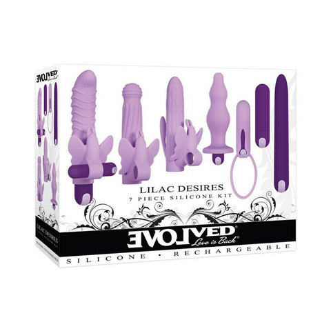Evolved Lilac Desires Silicone Rechargeable Butterfly Kit > Sex Toys > Sex Kits