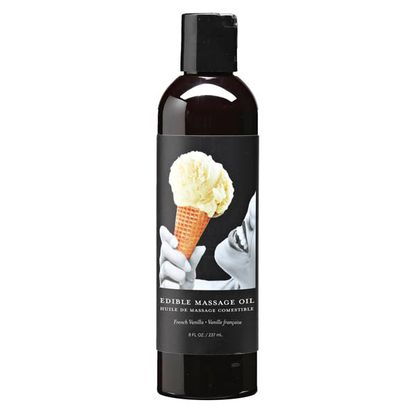 Edible French Vanilla Massage Oil 237ml Sugar Free Bottle > Essentials > Massage Oil