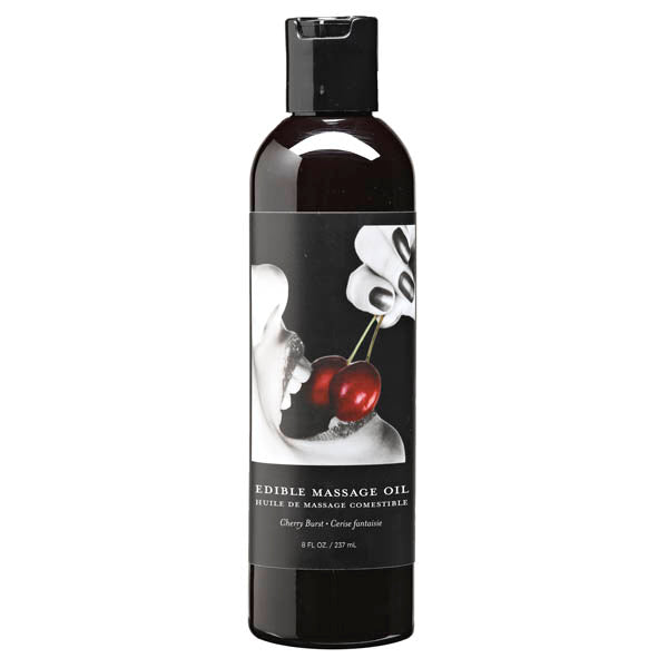 Edible Massage Oil Cherry Burst Flavoured 237ml Bottle > Essentials > Massage Oil