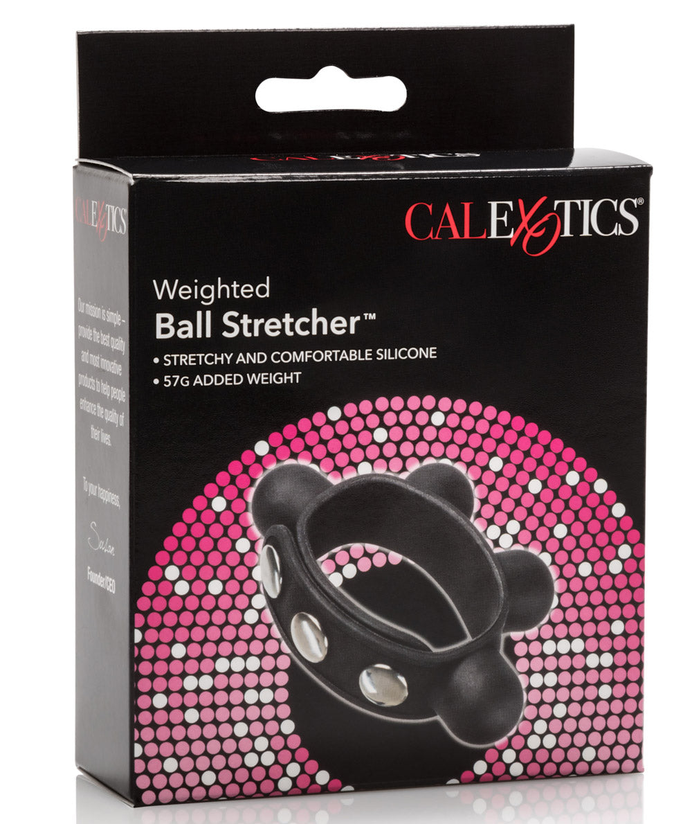 Weighted Ball Stretcher Cock Ring – Silicone Comfort Fit Ring Ball Stretcher