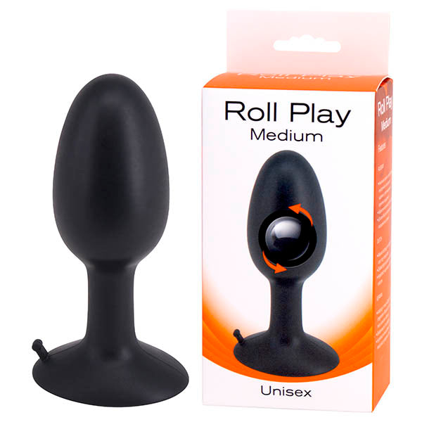 Roll Play Medium Unisex Butt Plug With Rolling Ball Default Title > Anal Range > Butt Plugs