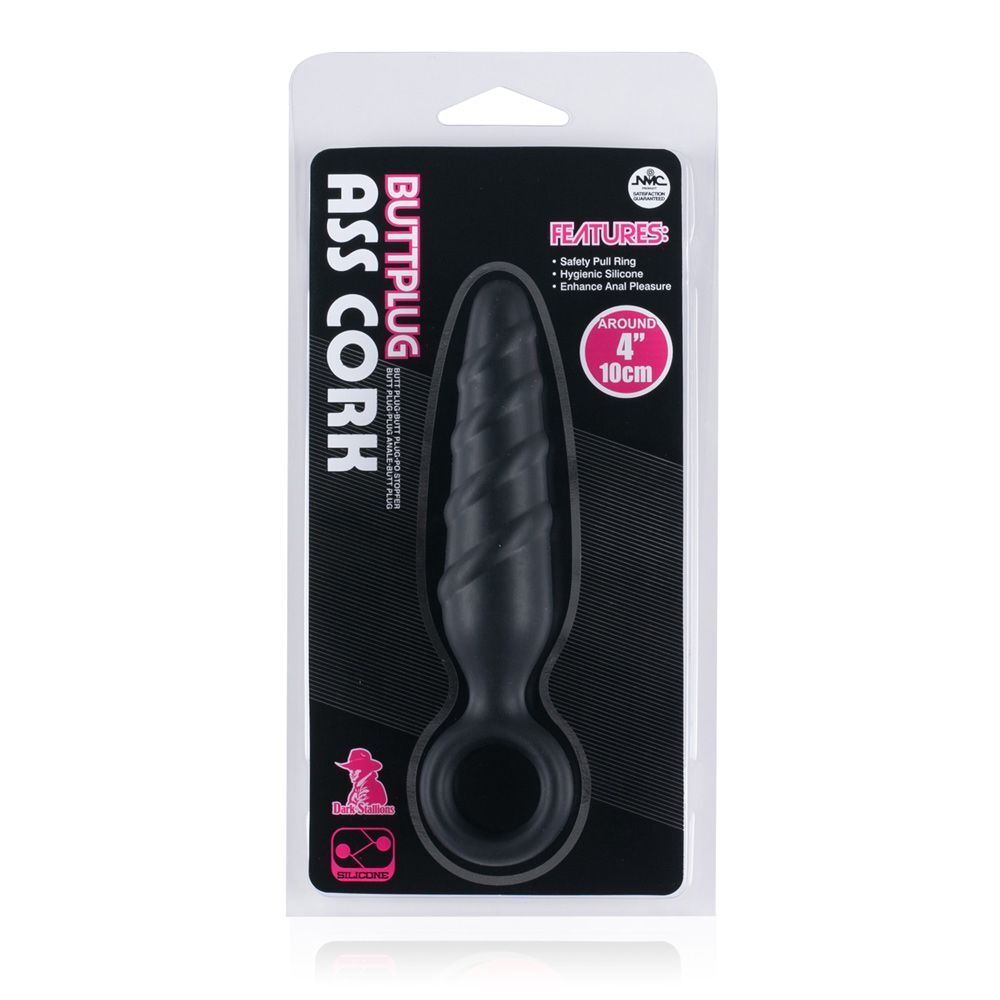 Dark Stallions Ass Cork 4 Inch Silicone Butt Plug > Anal Range > Butt Plugs