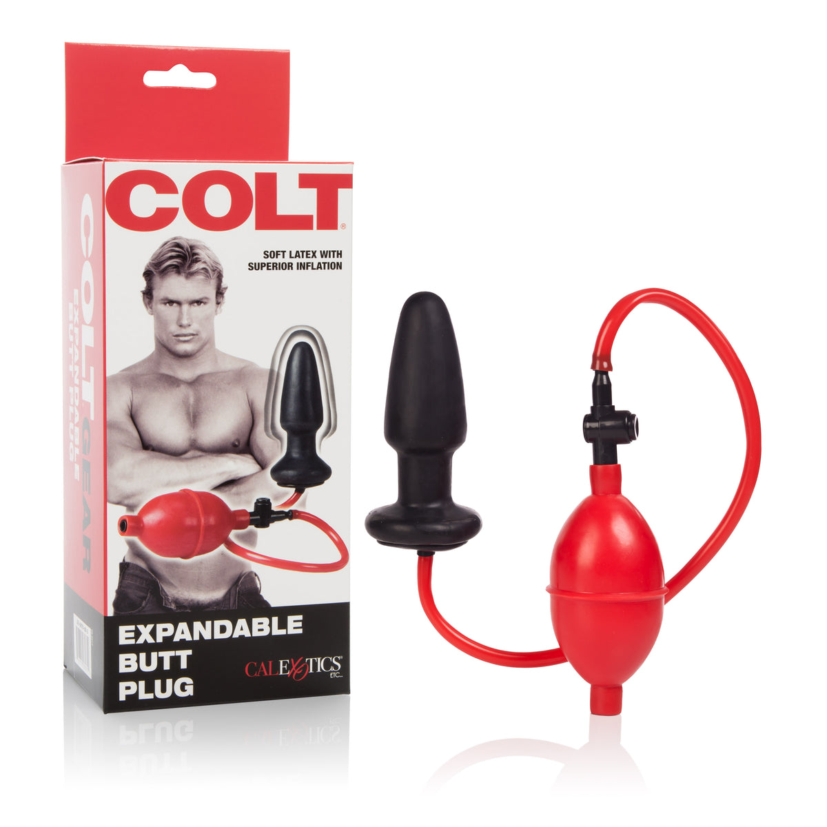 Colt Expandable Butt Plug – Adjustable Inflatable PVC and ABS Anal Toy with 4-Inch Insertable Length > Anal Range > Tunnel and Stretchers