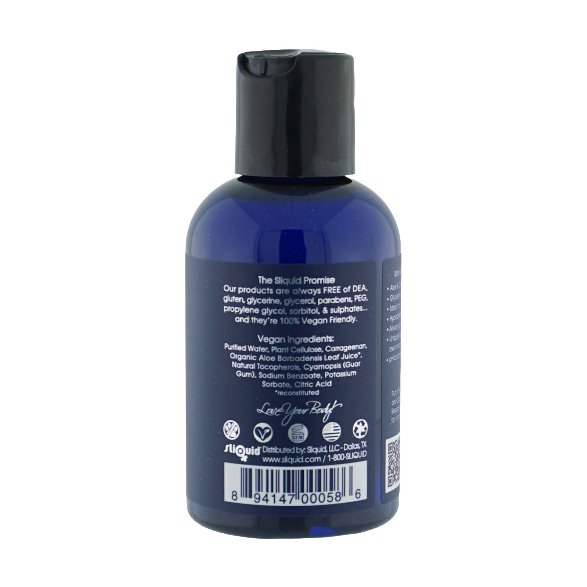 Sliquid Naturals Satin (125ml) – Hypoallergenic Vegan Moisturizer Lubricant > Lube > Water Based