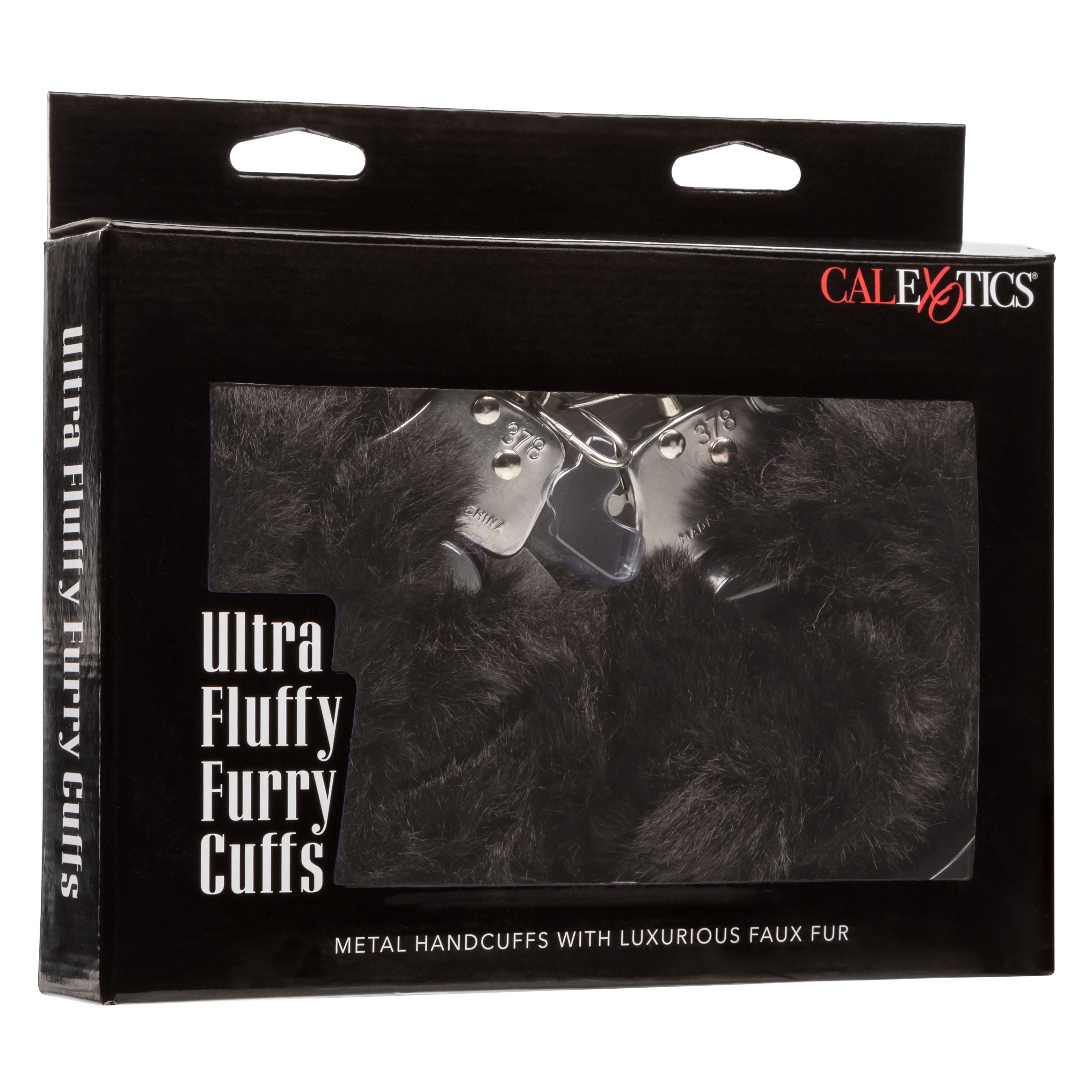 Ultra Fluffy Black Furry Bondage Cuffs > Bondage Gear > Handcuffs