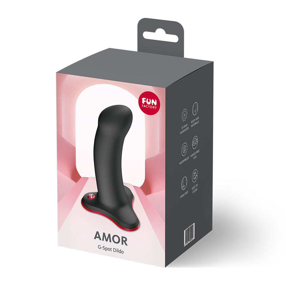 Fun Factory Amor – 13.5 cm Silicone Waterproof Dildo with Suction Base > Dildos > Slim Dildos