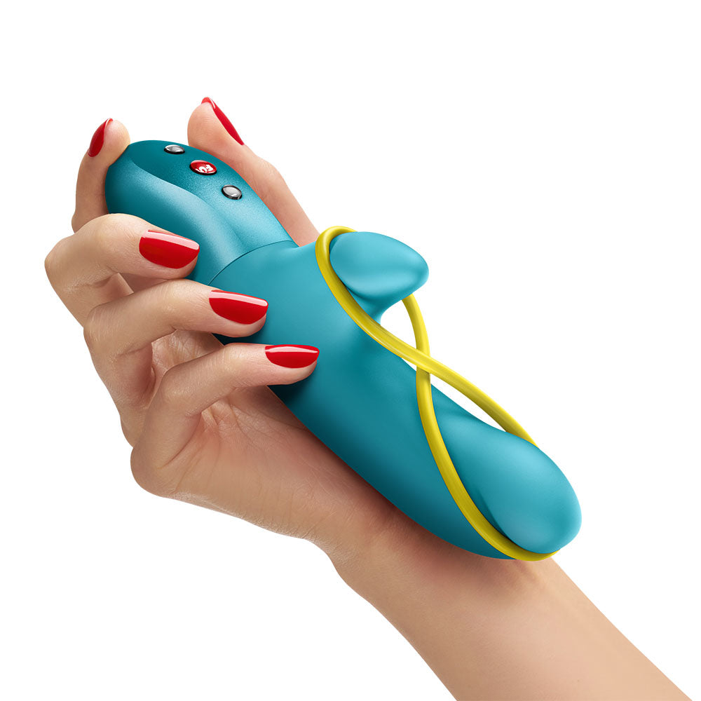 Fun Factory Amorino USB Rechargeable Silicone Rabbit Vibrator with Flexible Shaft Secondary image