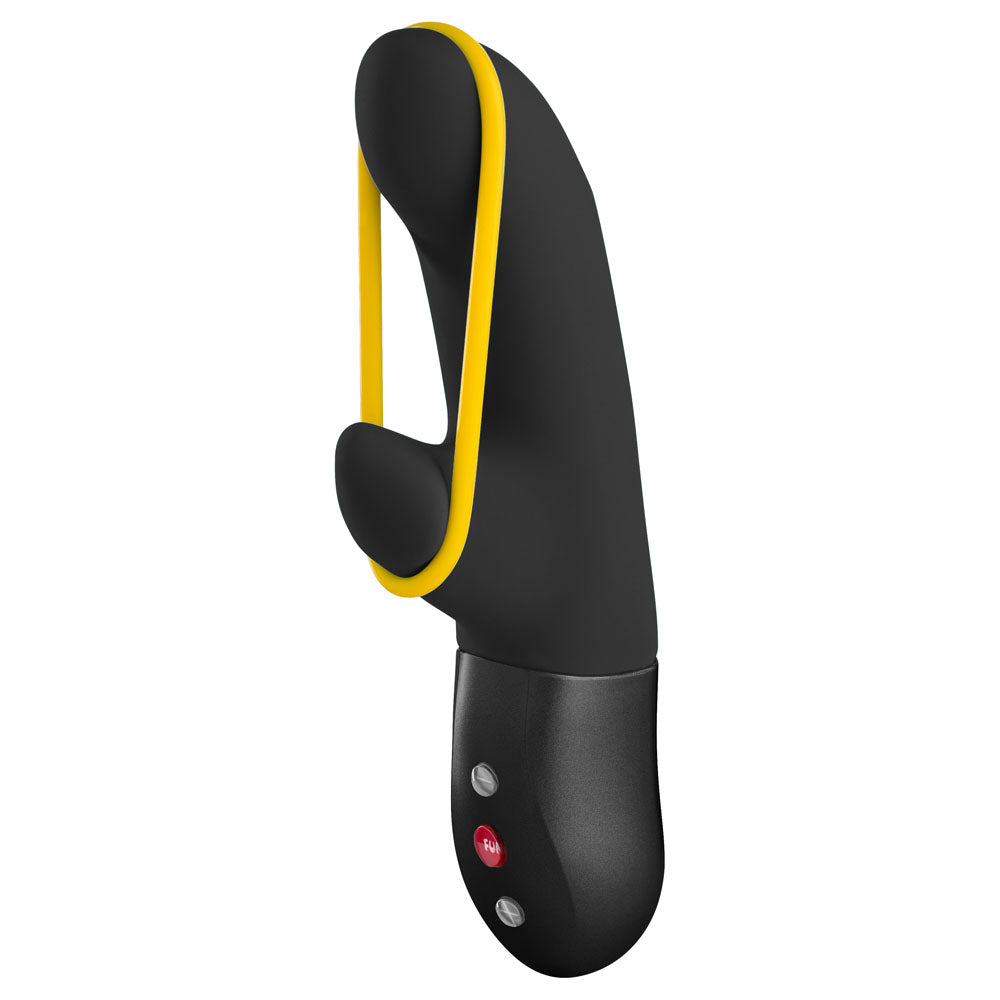 Fun Factory Amorino – USB Rechargeable Silicone Rabbit Vibrator with Flexible Shaft Black > Vibrators > Ladies > Rabbit