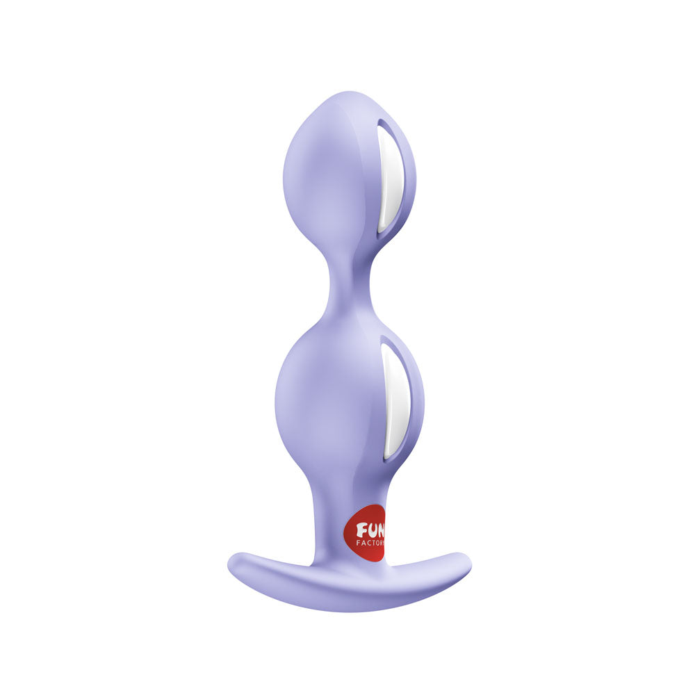 Fun Factory B Balls Duo – 13 cm Weighted Silicone Kegel Balls for Pelvic Floor Training Purple > Sex Toys For Ladies > Kegel Exercise Main image