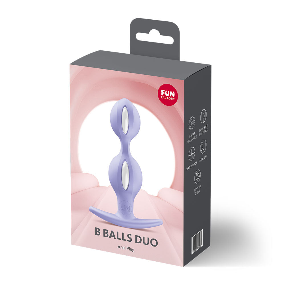 Fun Factory B Balls Duo weighted anal balls butt plug Purple