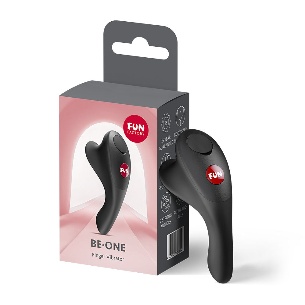 Fun Factory Be-One USB-C Rechargeable Finger Stimulator 7.4 cm Vibrator Black > Vibrators > Finger Vibrators Main image
