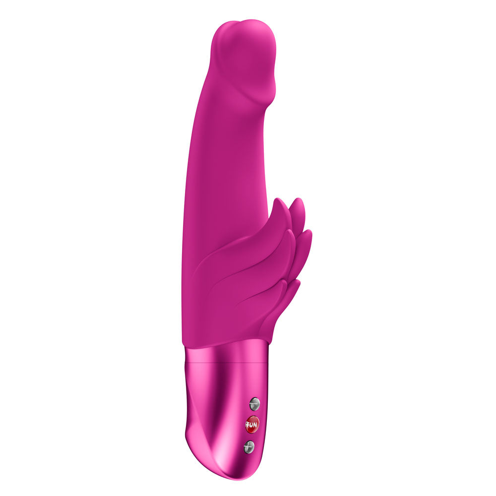 Fun Factory Wicked Angel – Rabbit Vibrator with Curved Shaft 9.5 cm Insertable Length Magenta > Vibrators > Ladies > Rabbit