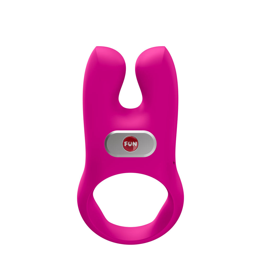 Fun Factory NOS USB-C Rechargeable Silicone Vibrating Cock Ring Magenta > Cock Ring > Vibrating Main image