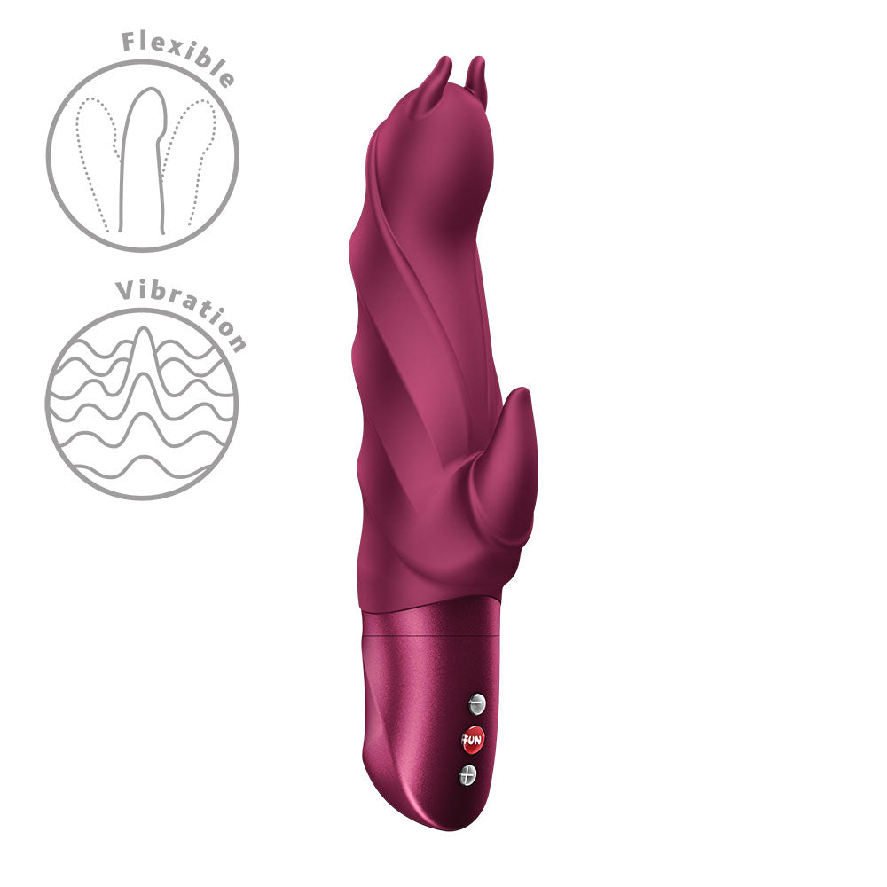 Fun Factory Darling Devil Rabbit Vibrator Wine Red