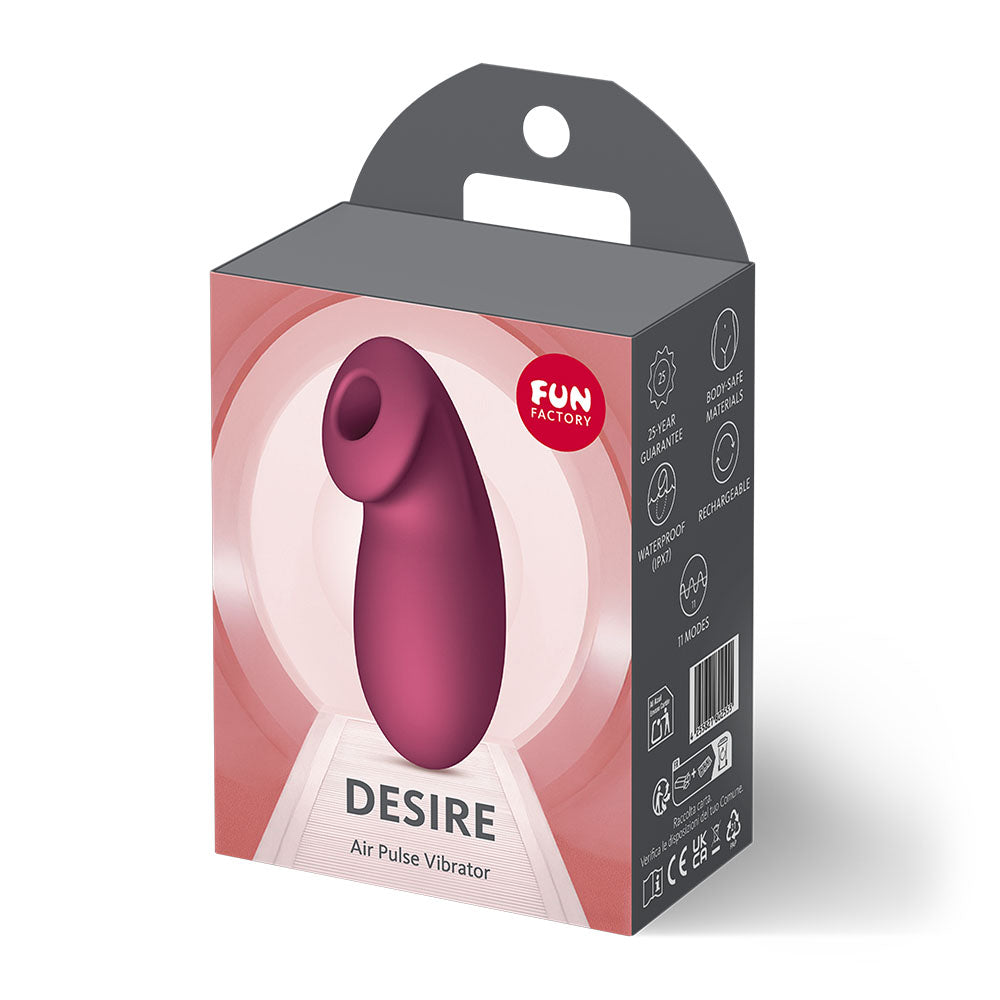 Fun Factory Desire – USB Rechargeable Air Pulse Stimulator Silicone > Sex Toys For Ladies > Air Pulsation