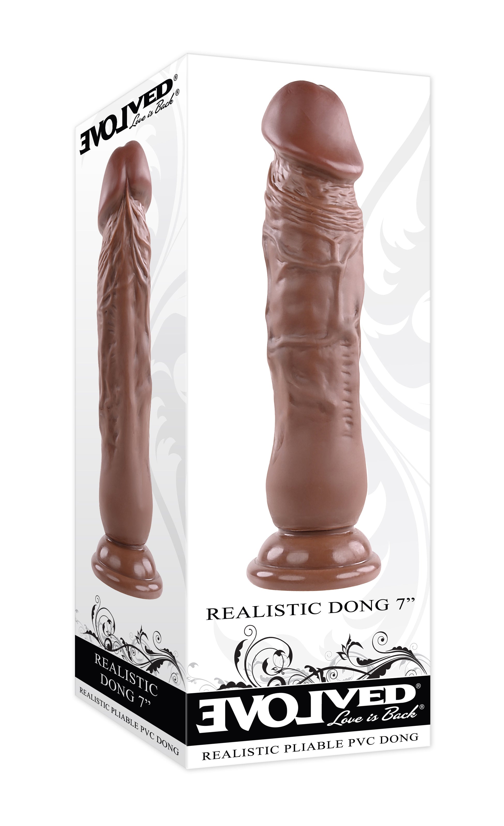 Evolved 7 Inch Realistic Dong (Flesh Brown) – Realistic Dong 7 Inch > Dildos > Realistic Dildos