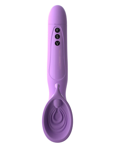 Fantasy For Her Vibrating Silicone Clit Pump With Suction STIMULATORS