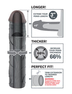 Fantasy X-Tension Mega 3-Inch Penis Extension Sleeve > Sex Toys For Men > Penis Sleeves