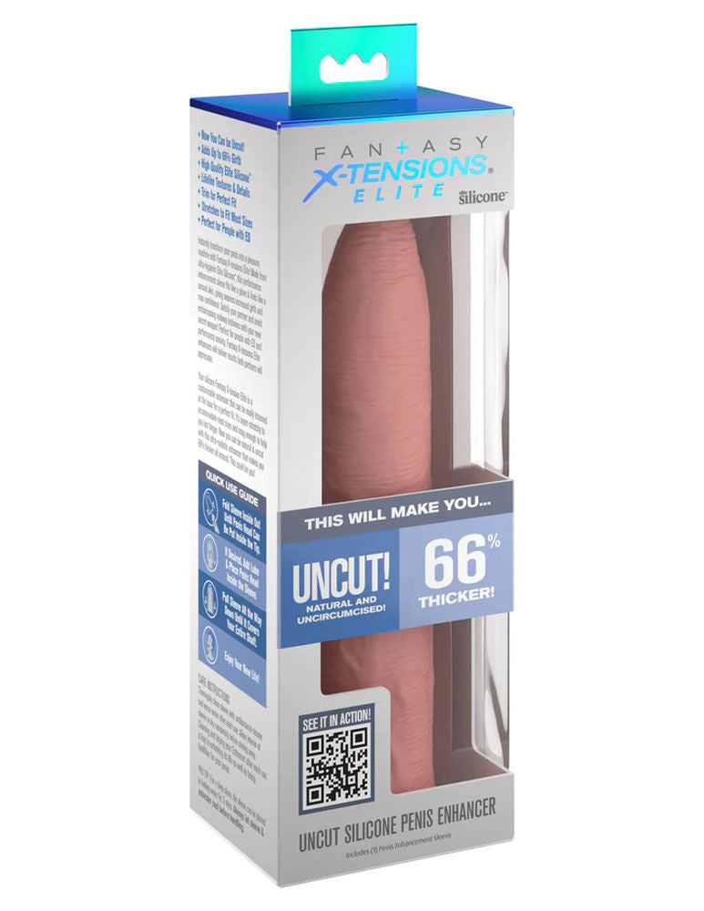Fantasy X-Tensions Elite Silicone 7 Inch Penis Extension Sleeve SLEEVES