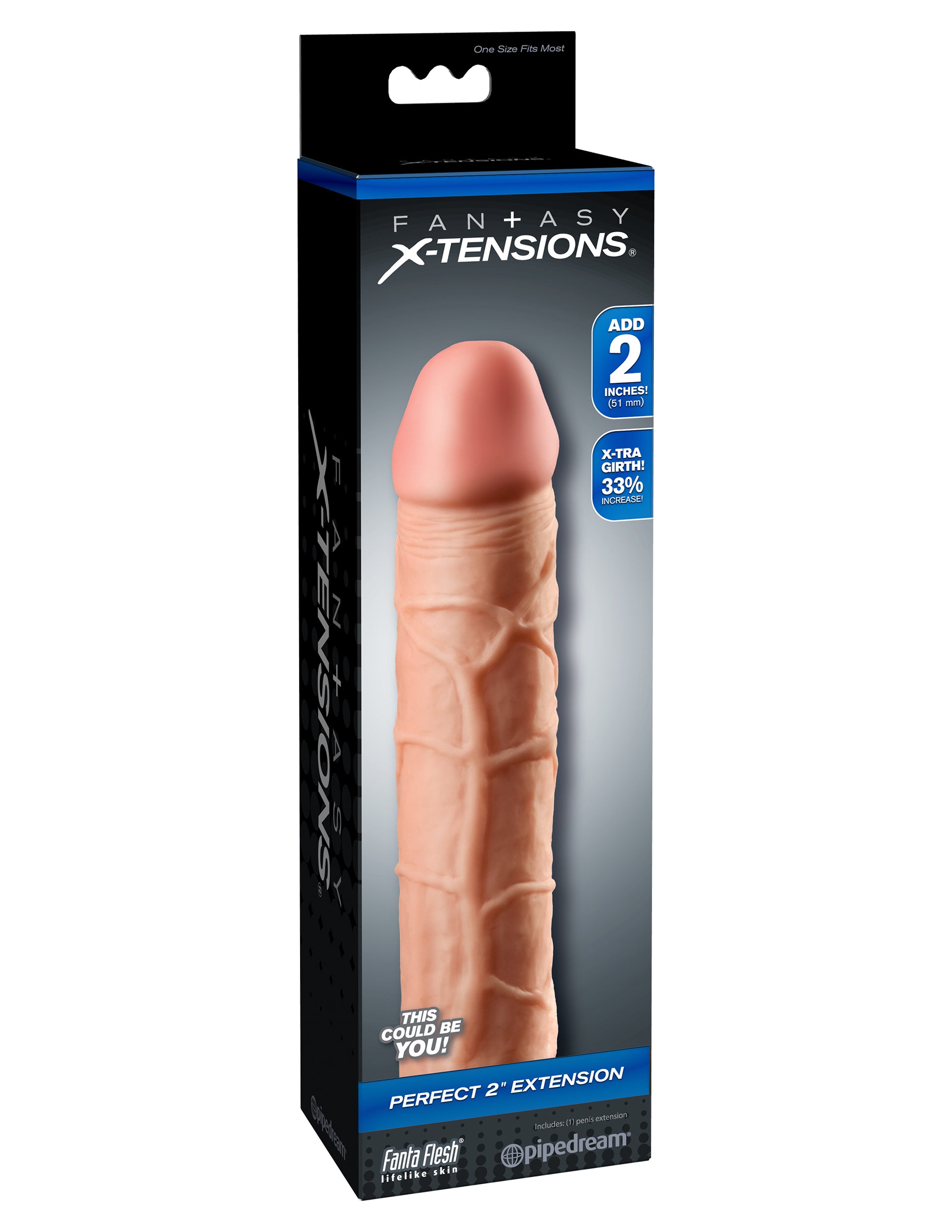 Fantasy X-tensions 2 Inch Extension – Penis Extension Sleeve Secondary image
