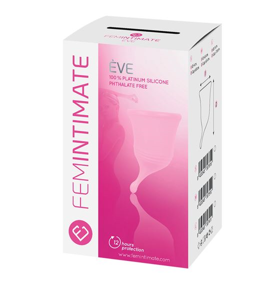 Femintimate Eve Cup M Menstrual Cup Rosa Diameter 4.6 cm Height 6.8 cm Medical-Grade Silicone > Essentials > Menstrual Products Main image