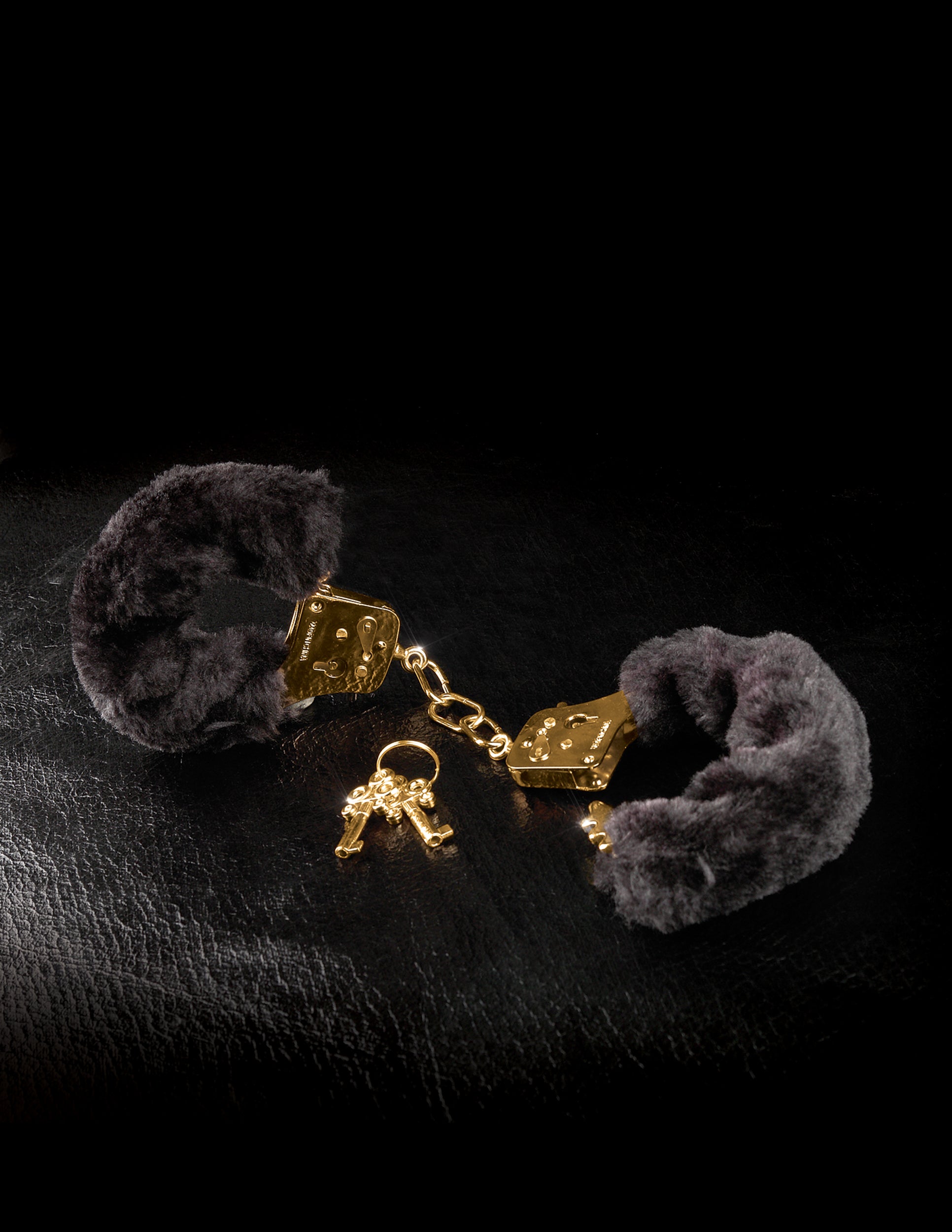 Fetish Fantasy Gold Deluxe Furry Cuffs – Soft Velvet Restraints Secondary image