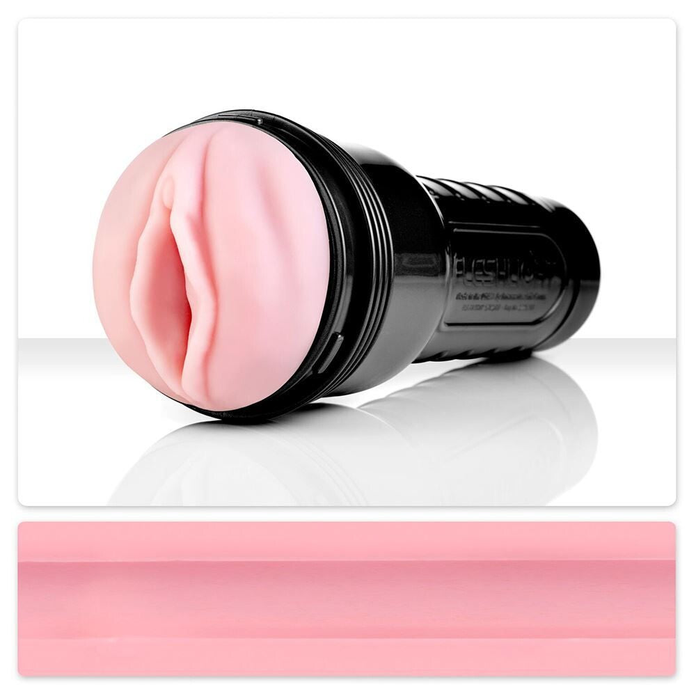 Fleshlight Pink Vagina Masturbator – Real Feel Silicone Sleeve Masturbator > Sex Toys For Men > Masturbators > Manual