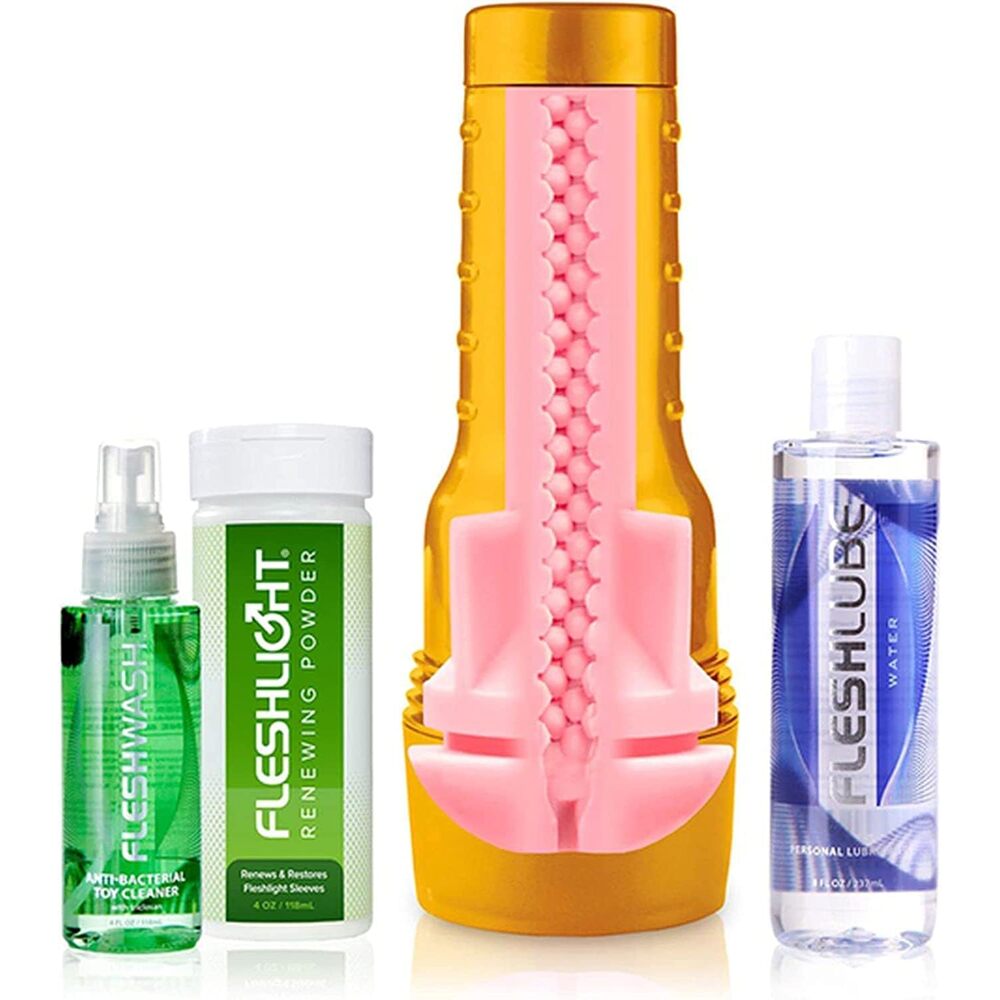Fleshlight Stamina Training Unit Value Pack – Comprehensive Masturbator Kit > Sex Toys For Men > Masturbators > Manual