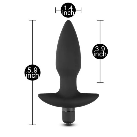 Silicone Butt Plug With Vibrating Bullet > Anal Range > Vibrating Buttplug