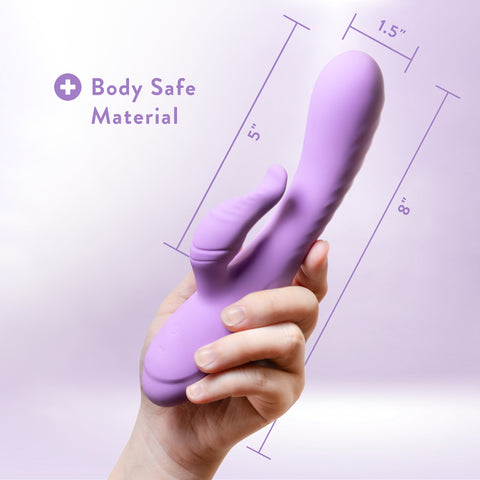 Blush Evelyn Rabbit Vibrator Purple with 10 Modes and Speeds VIBRATORS-RABBIT