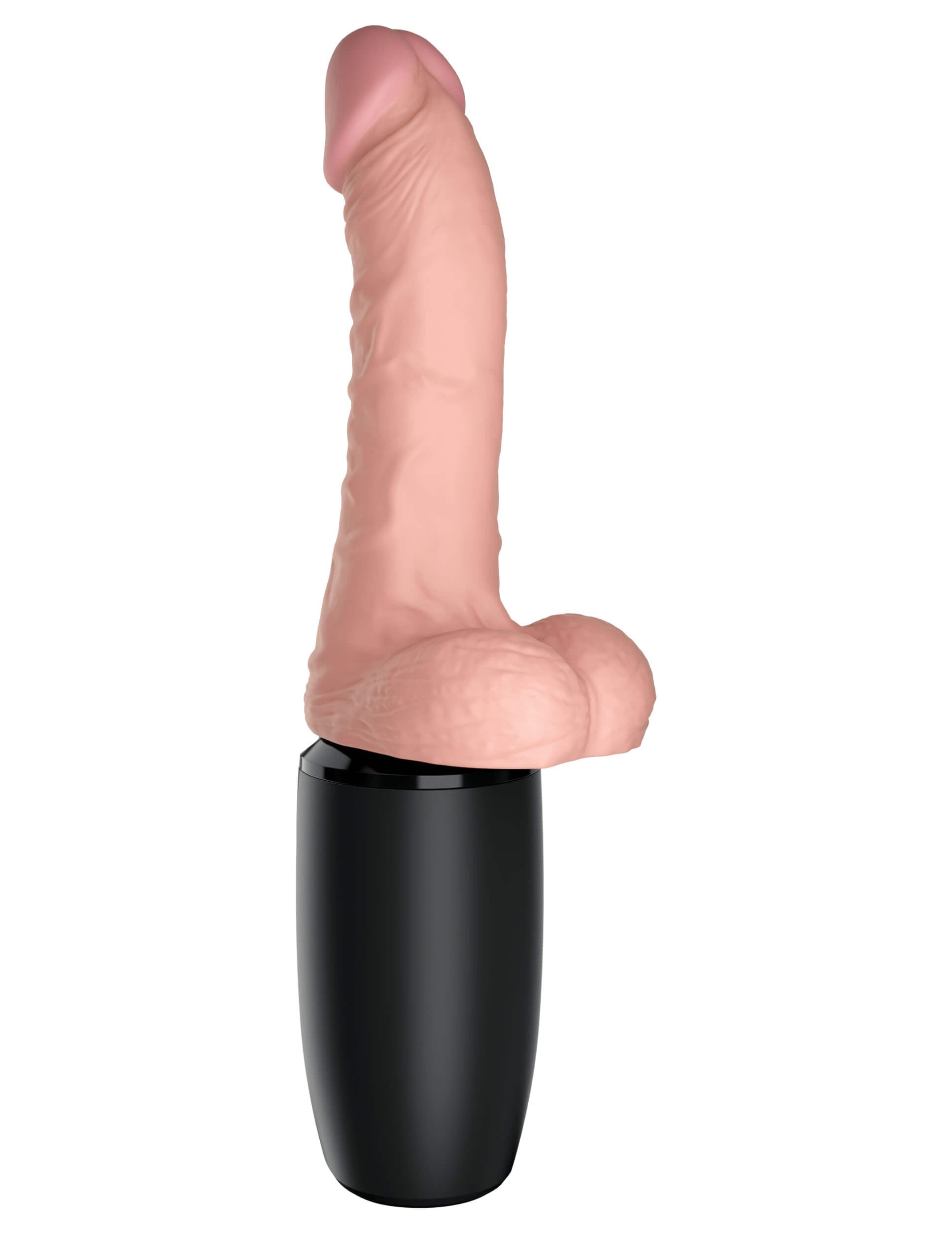 King Cock Plus Thrusting Cock 6.5 Inch – Warming Vibrating Piston-Powered Dildo > Dildos > Thrusting Dildos