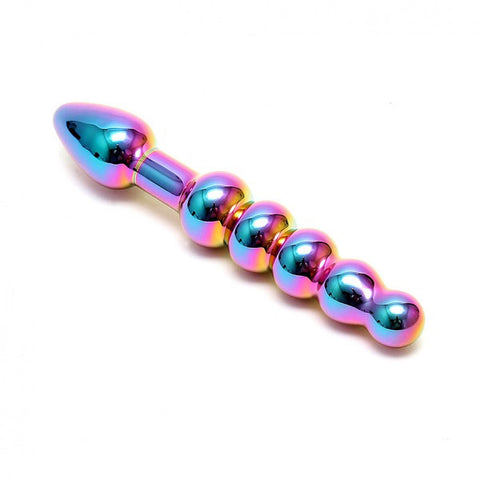 Glass Laila Dual Ended Anal Probe Multi Colored Design > Sex Toys > Glass