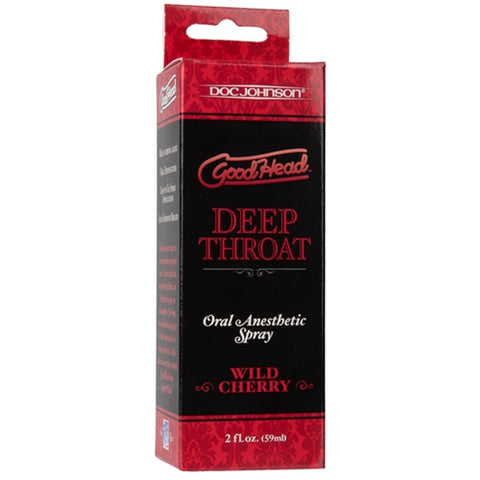 GoodHead Deep Throat Spray 59ml - Wild Cherry Flavor > Lube > Oral Gels & Sprays