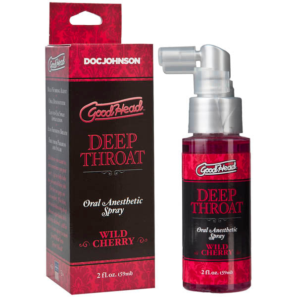 GoodHead Deep Throat Spray 59ml - Wild Cherry Flavor > Lube > Oral Gels & Sprays
