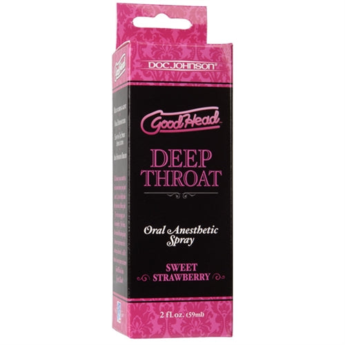 GoodHead Deep Throat Spray 59ml - Sweet Strawberry > Lube > Oral Gels & Sprays