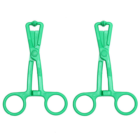 Green Scissor Nipple Clamps With Metal Chain > Bondage Gear > Nipple Clamps