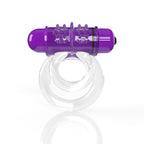 Double O 6 4B Low Pitch Bass Vibrating Ring with Raised Pleasure Ticklers and Extended Battery Life > Cock Ring > Vibrating