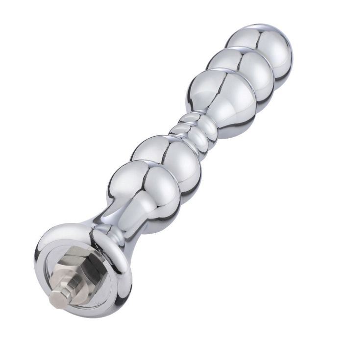 HiSmith 8.2 Inch Aluminium Smooth Beaded Anal Dildo – Slim Anal Dildo > Sex Toys > Sex Machines > Attachments