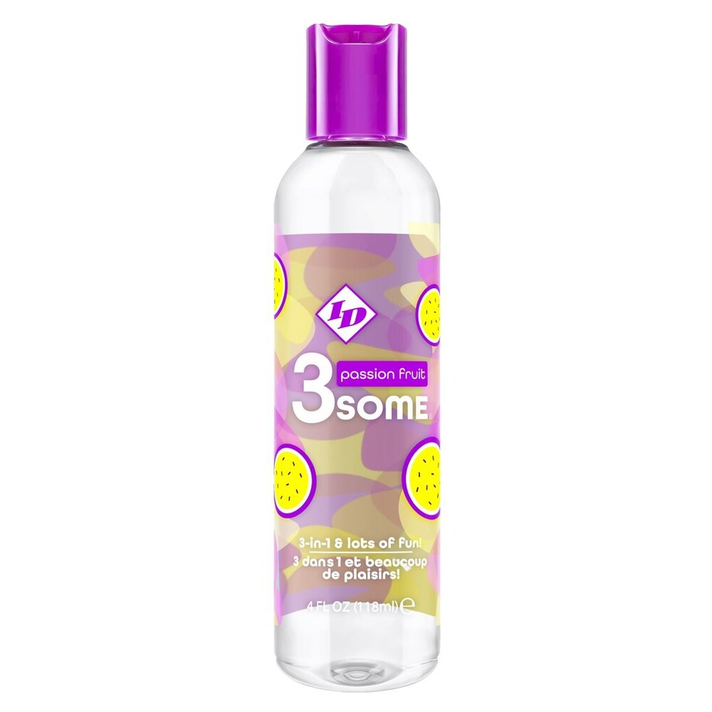 ID 3some Passion Fruit 3-in-1 Flavored Personal Lubricant 118ml > Lube > Flavoured Main image