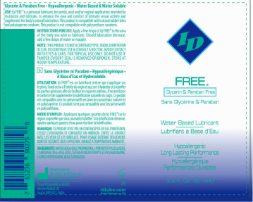 ID Free Hypoallergenic Water-Based Lubricant 65ml Sensitive Skin Lubricant Secondary image
