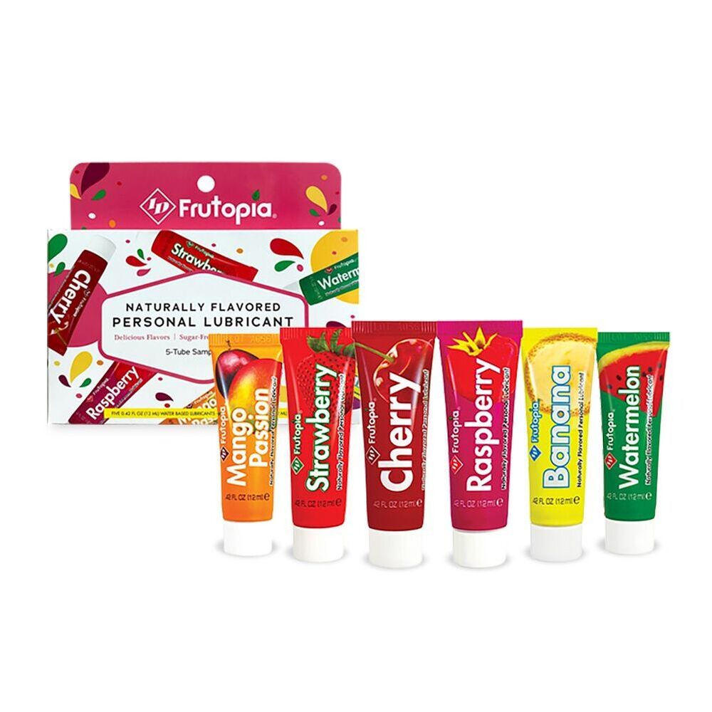 ID Frutopia Assorted 5 Tube Sampler Pack 12ml Water-Based Personal Lubricant Set Secondary image