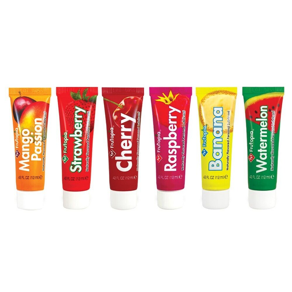 ID Frutopia Assorted 5 Tube Sampler Pack 12ml Water-Based Personal Lubricant Set > Lube > Flavoured Main image