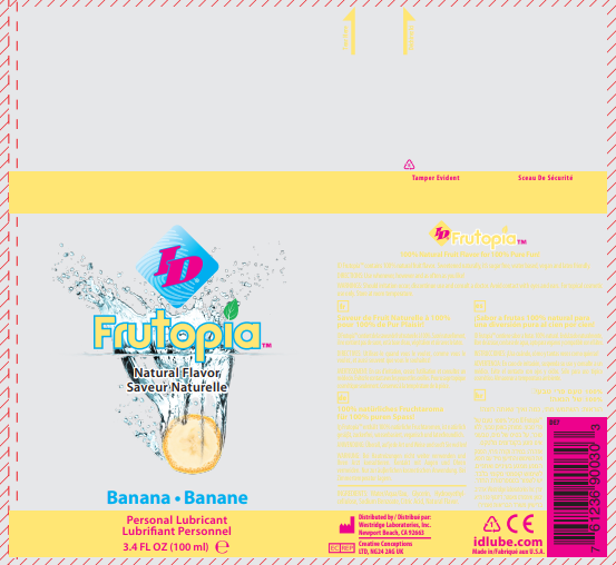 ID Frutopia Banana – Water-Based Personal Lubricant 100ml > Lube > Flavoured