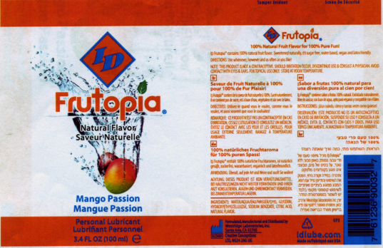 ID Frutopia Mango Water-Based 1 oz Personal Lubricant > Lube > Flavoured
