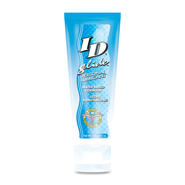 ID Glide Personal Lubricant Travel Size 4oz Compact Bottle for Smooth Intimacy Water Based Lube