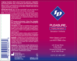 ID Pleasure Water-Based Lubricant with Tingling Sensation 2.2 Oz – Water-Based Lubricant Secondary image
