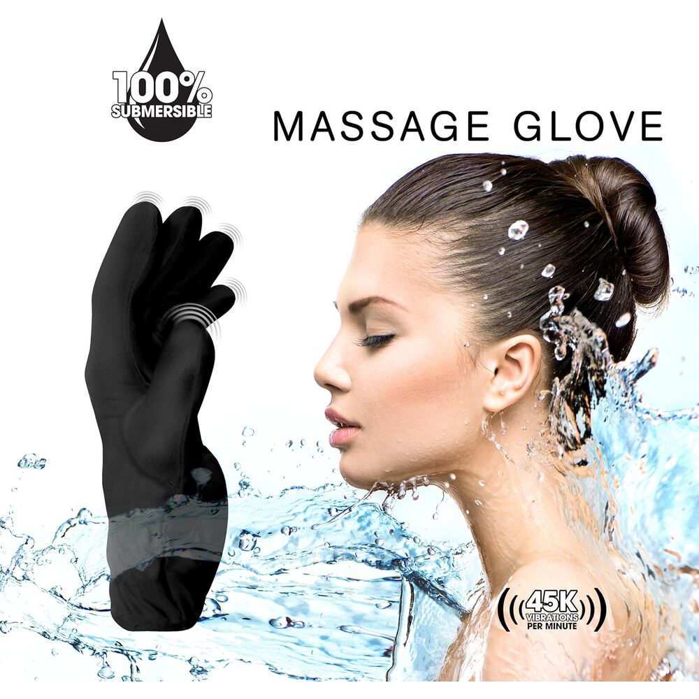 Fukuoku Vibrating Five Finger Massage Glove Left Hand > Sex Toys For Ladies > Finger Vibrators