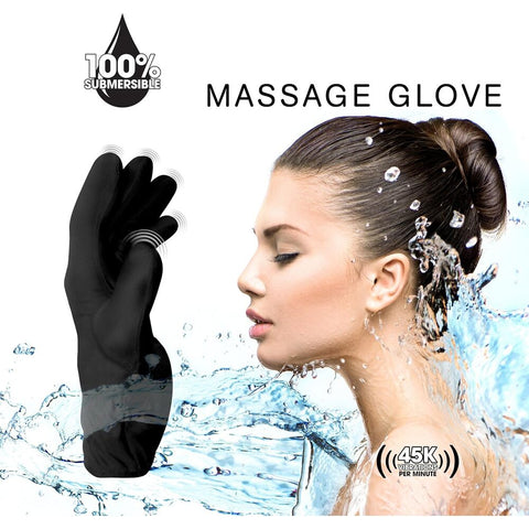 Fukuoku Vibrating Five Finger Massage Glove Left Hand > Sex Toys For Ladies > Finger Vibrators