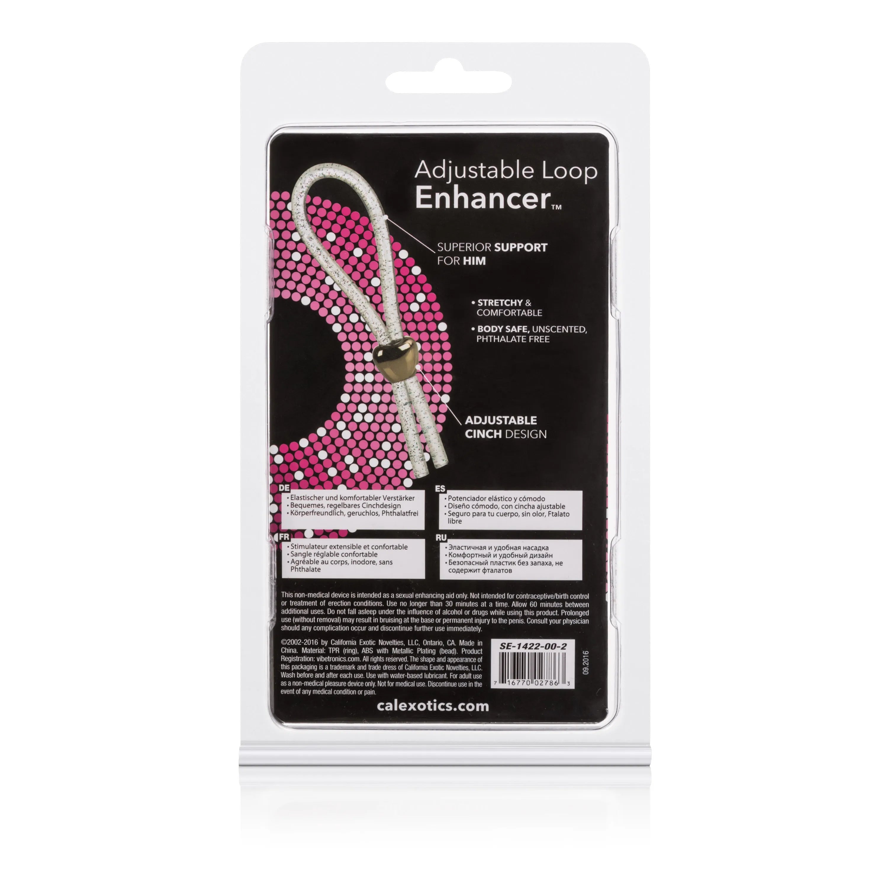 Adjustable Loop Enhancer – Clear Glitter Erection Enhancement Sleeve > Cock Ring > Adjustable