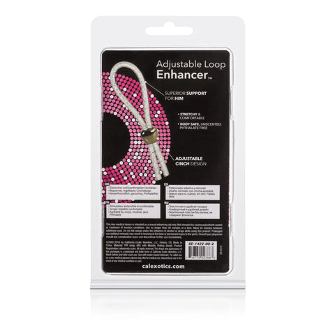 Adjustable Loop Enhancer – Clear Glitter Erection Enhancement Sleeve > Cock Ring > Adjustable